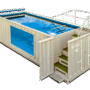 Piscina contenedor panorámica de 12 metros